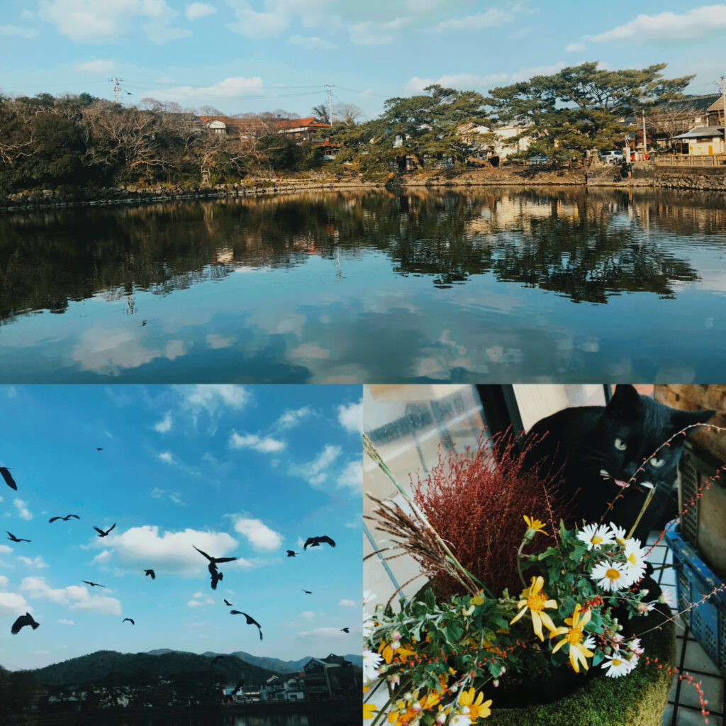 明神池の様々な景色